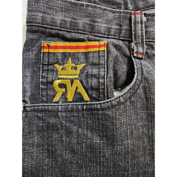 Red Ape Mens Jeans Size 38x31 Diamond Patchwork Pockets Cotton Blend (40x31) - Picture 4 of 16